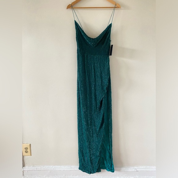 NWT Retrofête Katya Maxi Sequin Dress in Green Size Small - Picture 5 of 8